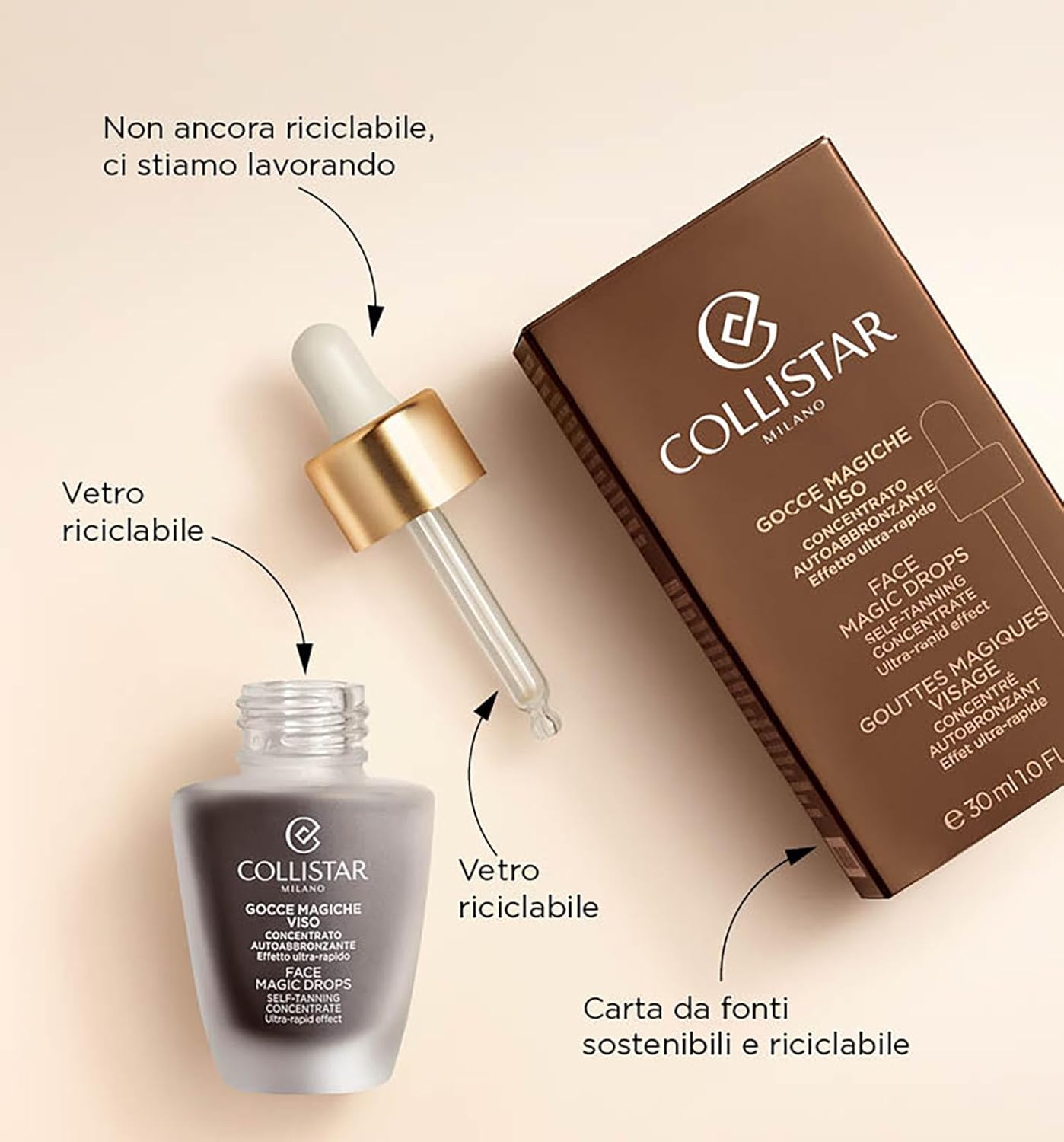 Collistar Magic Drops Autobronzeador Facial Concentrado 30 ml
