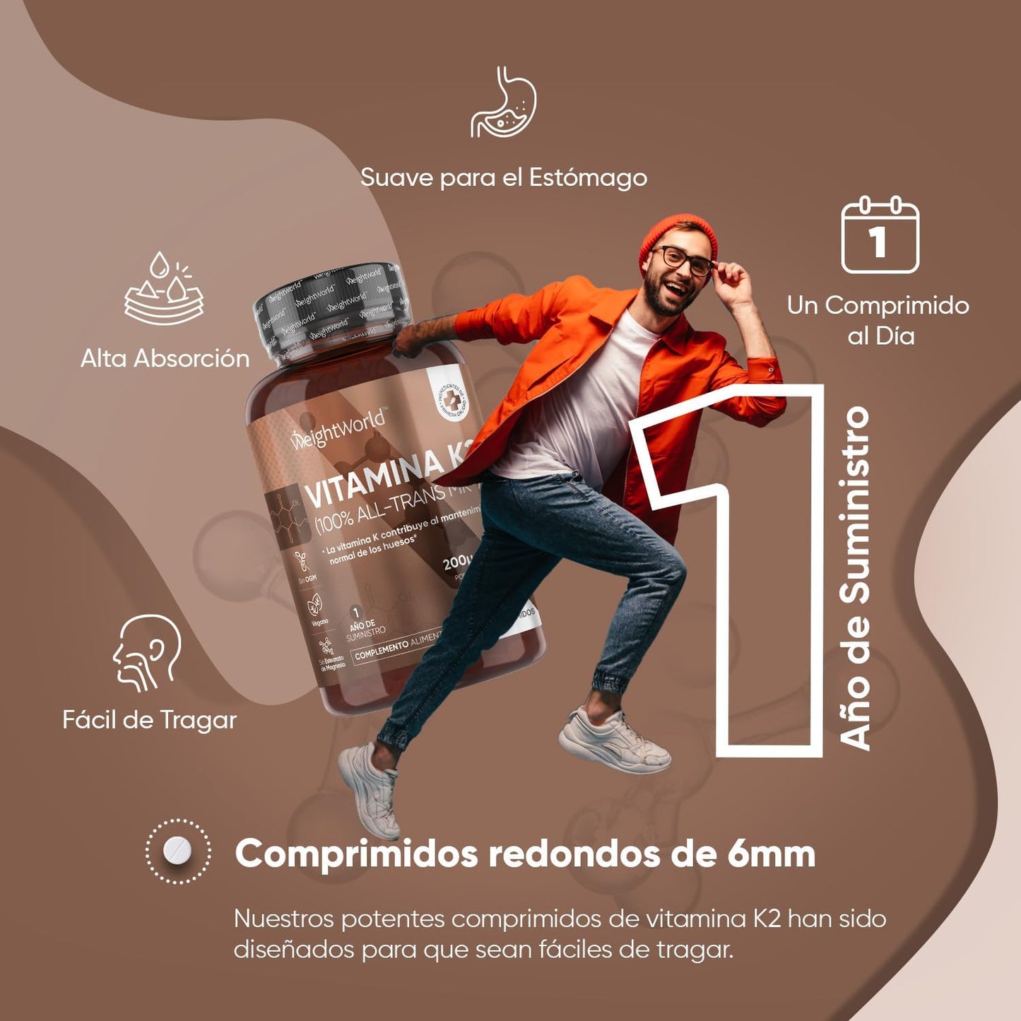 Vitamina K2 Vegana Alta Potência - 200µg