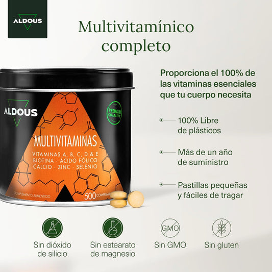 Multivitamínicos para Homens e Mulheres - 500 comprimidos