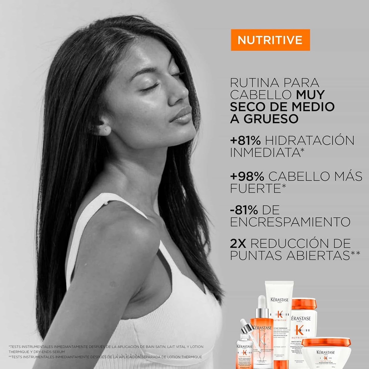 Kérastase Nutritive, Máscara hidratante, Para cabelos secos, Protege, nutre e repara, 200 ml