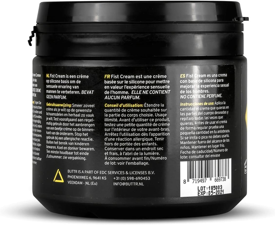 BUTTR Fisting Cream - Lubricante a base de silicone - 500ml
