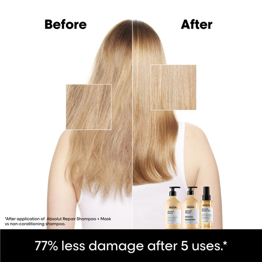 L'Oréal Professional, Shampoo Reparador para Cabelos Secos e Danificados, Absolut Repair, SÉRIE EXPERT, 500 ml