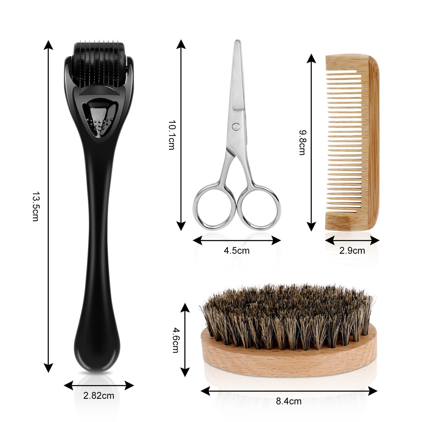 Dermaroller com microagulhas URAQT, rolo de derma de 0,5 mm para rosto e corpo