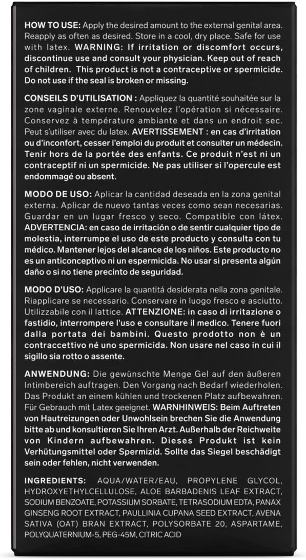 Gel Lubrificante F1L à Base de Água - 100ml