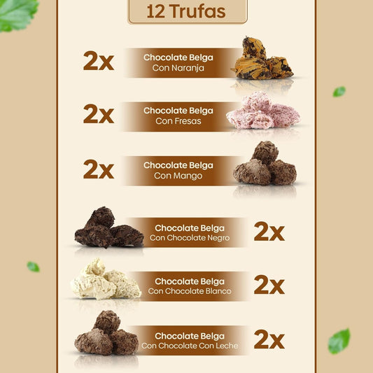 Trufas de Chocolate Belga Gourmet