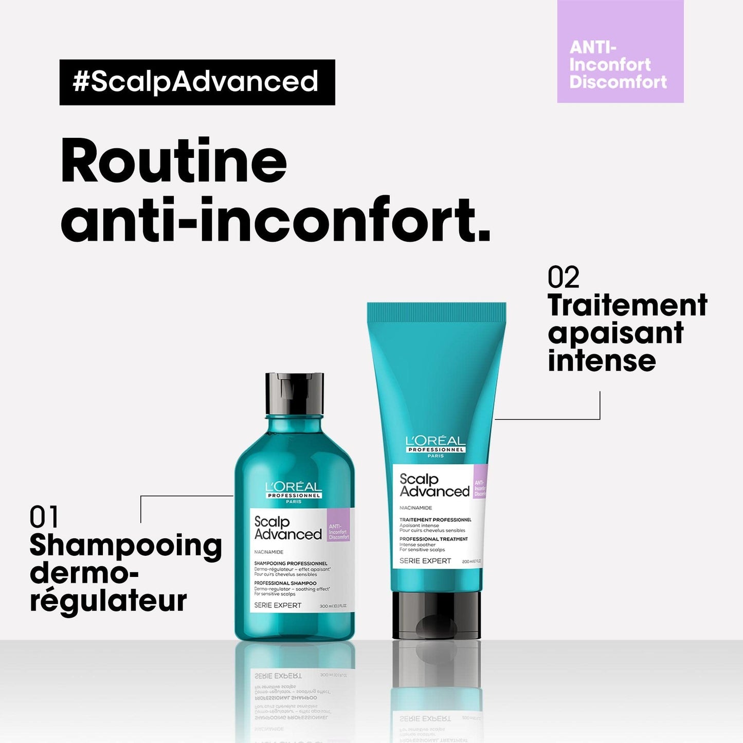 Shampoo L’Oréal Professionnel Enriquecido com Ingredientes Dermatologicamente Ativos para Cabelos Finos e Ralos, Serioxyl Advanced, 500 ml