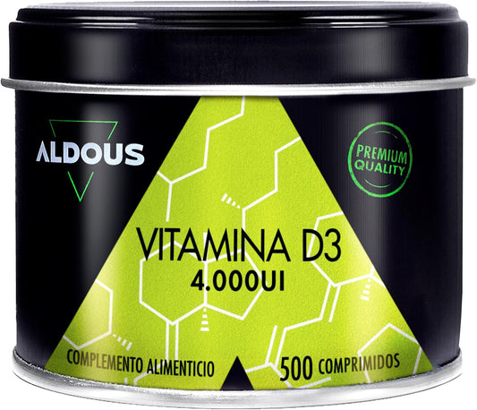 Vitamina D3 4000 UI - 500 Comprimidos Premium
