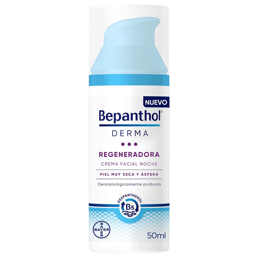 Bepanthol Derma Repair Creme Hidratante Facial Diurno, Peeling Muito Seco e Sensível, 50 Mililitros