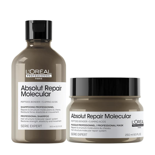 A rotina L'Oréal Professionnel repara os danos e fortalece os cabelos a nível molecular. Para todos os tipos de cabelos danificados e secos, SÉRIE EXPERT