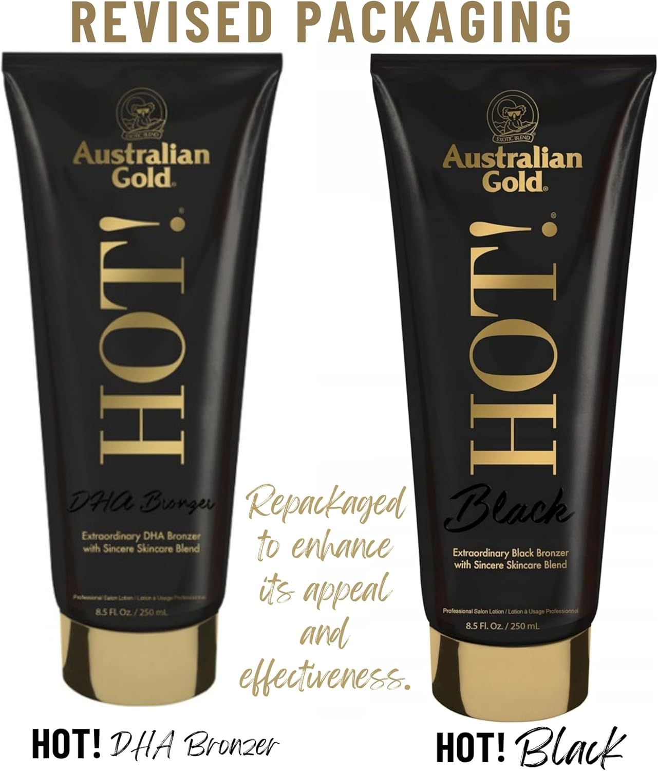 Australian Gold Hot! Black Intensifier Anti-Idade com Autobronzeadores 250ml