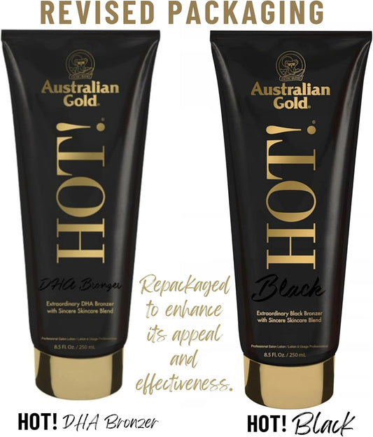 Australian Gold Hot! Black Intensifier Anti-Idade com Autobronzeadores 250ml