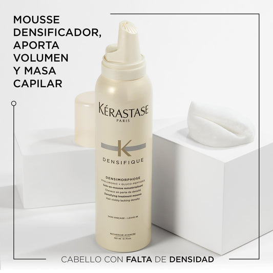 Kérastase Densifique Femme,  Mousse volumizadora e espessante para cabelos finos, 150 ml
