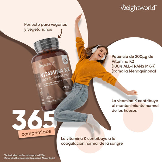 Vitamina K2 Vegana Alta Potência - 200µg