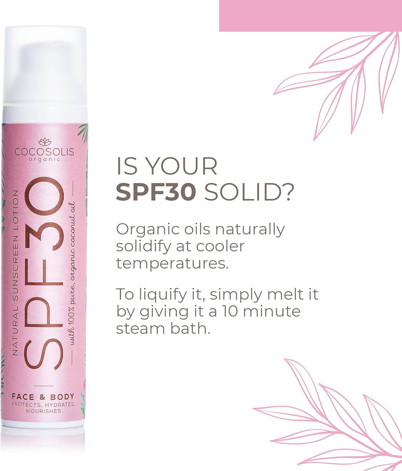 COCOSOLIS Creme Solar 30 SPF - com óleo de amora 100ml