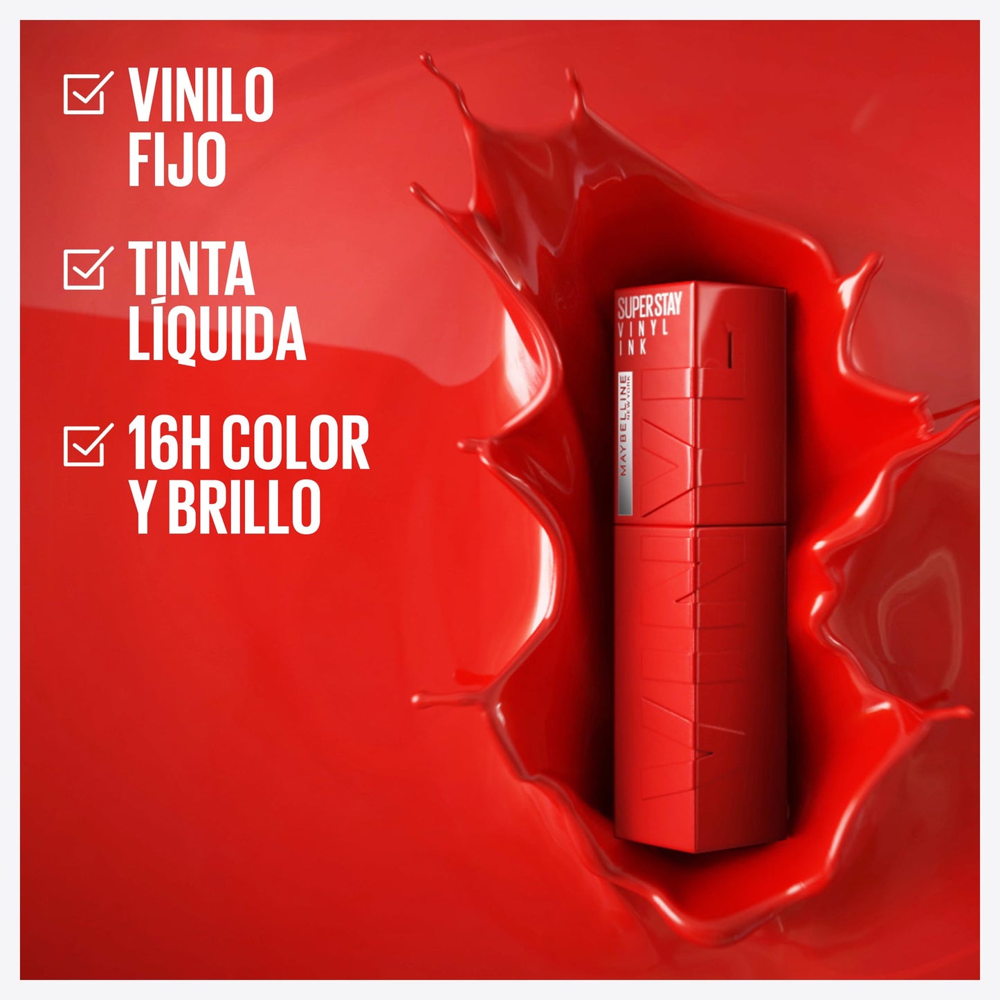 Batom Efeito Vinil Maybelline - Super Stay Vinyl Ink