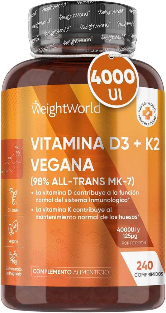 Vitamina K2 MK7 Alta Biodisponibilidade 240 Comprimidos