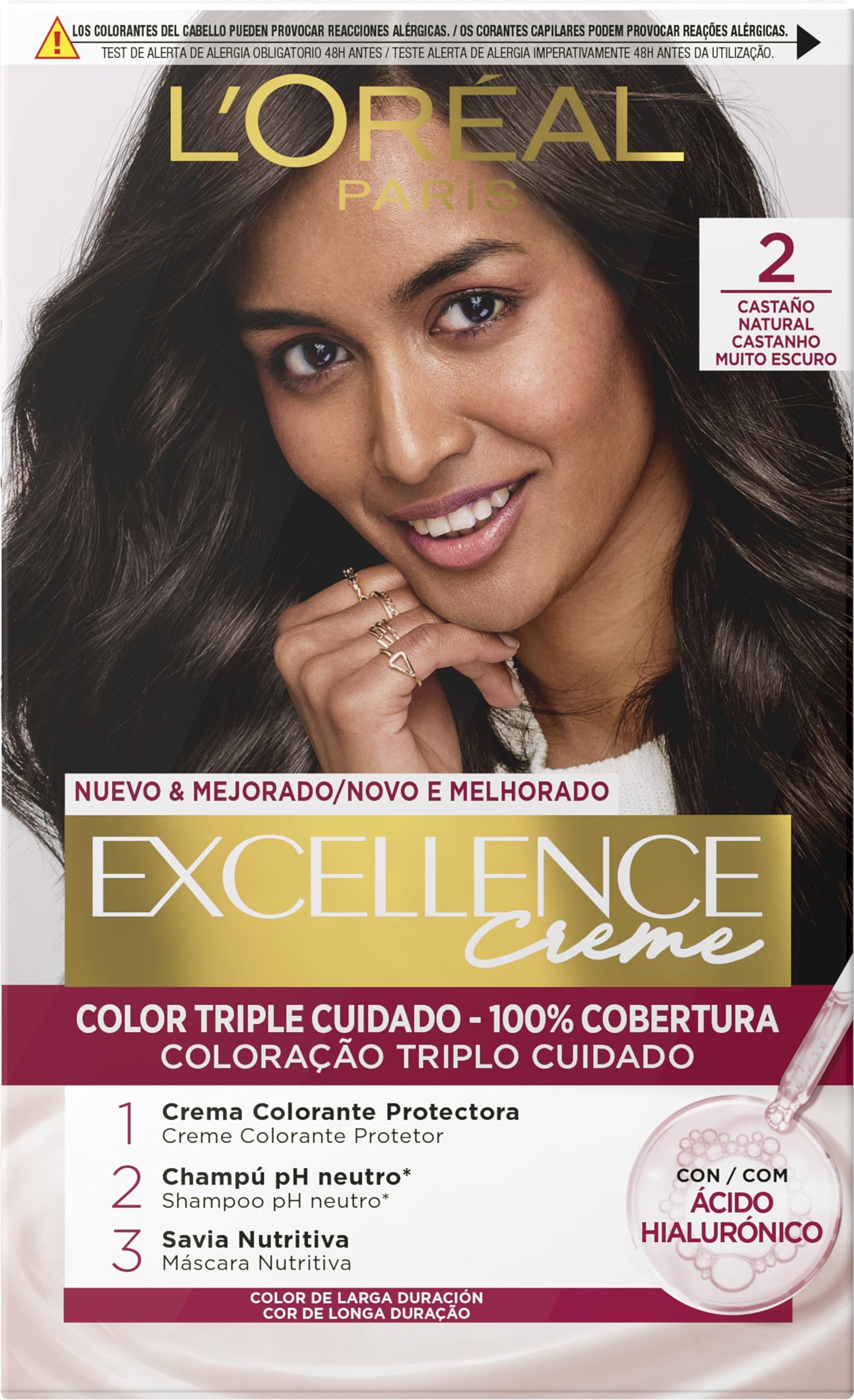 Tinta Permanente Excellence L'OREAL Paris - 100% Cobertura
