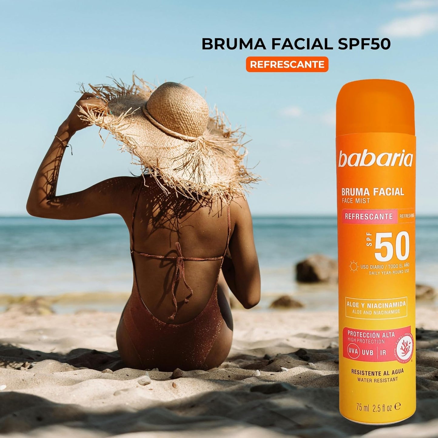 Babaria - Spray Facial Protetor Solar 50