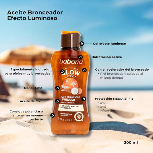 Babaria - Óleo Autobronzeador Corporal Tamanho Viagem 100ml