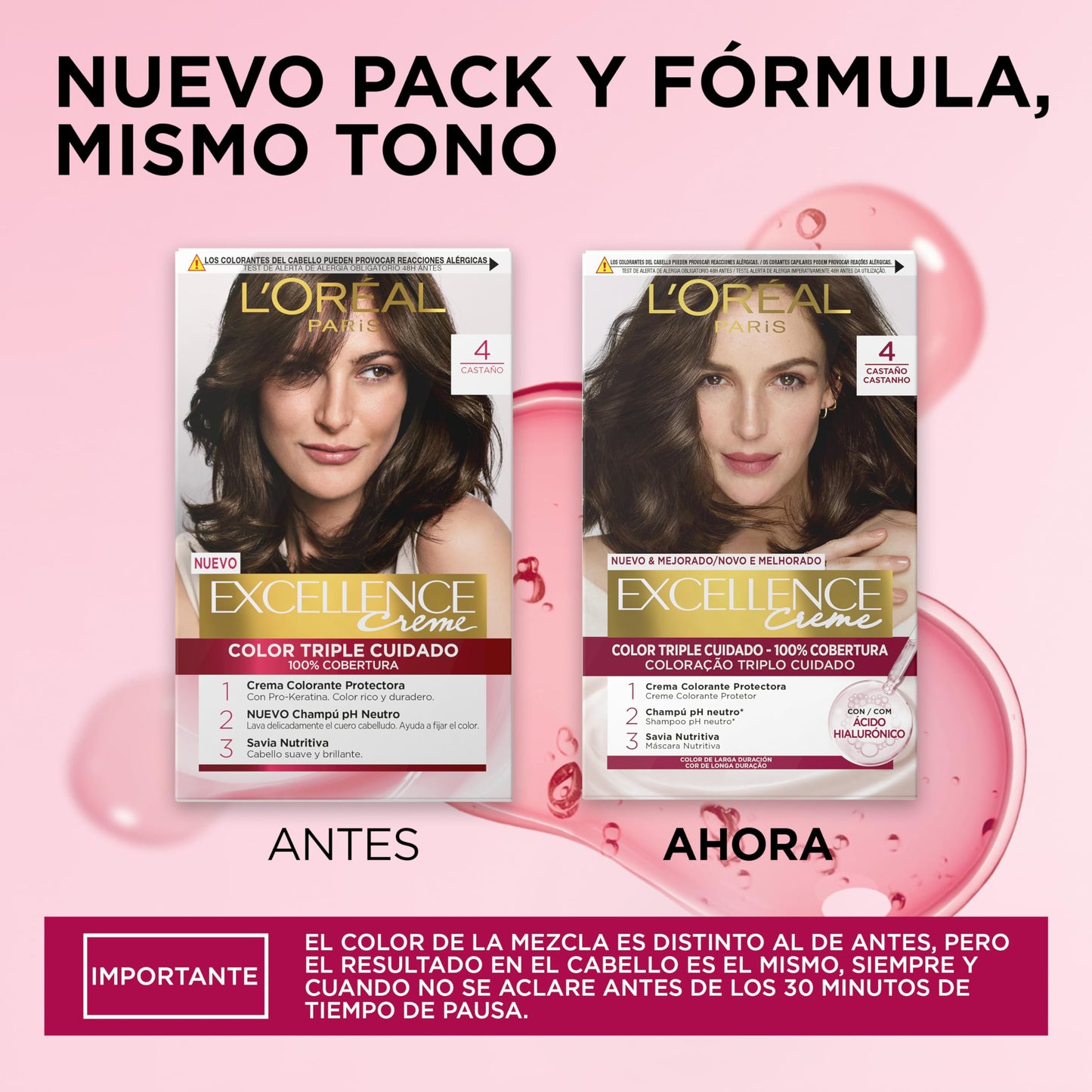 Tinta Permanente Excellence L'OREAL Paris - 100% Cobertura