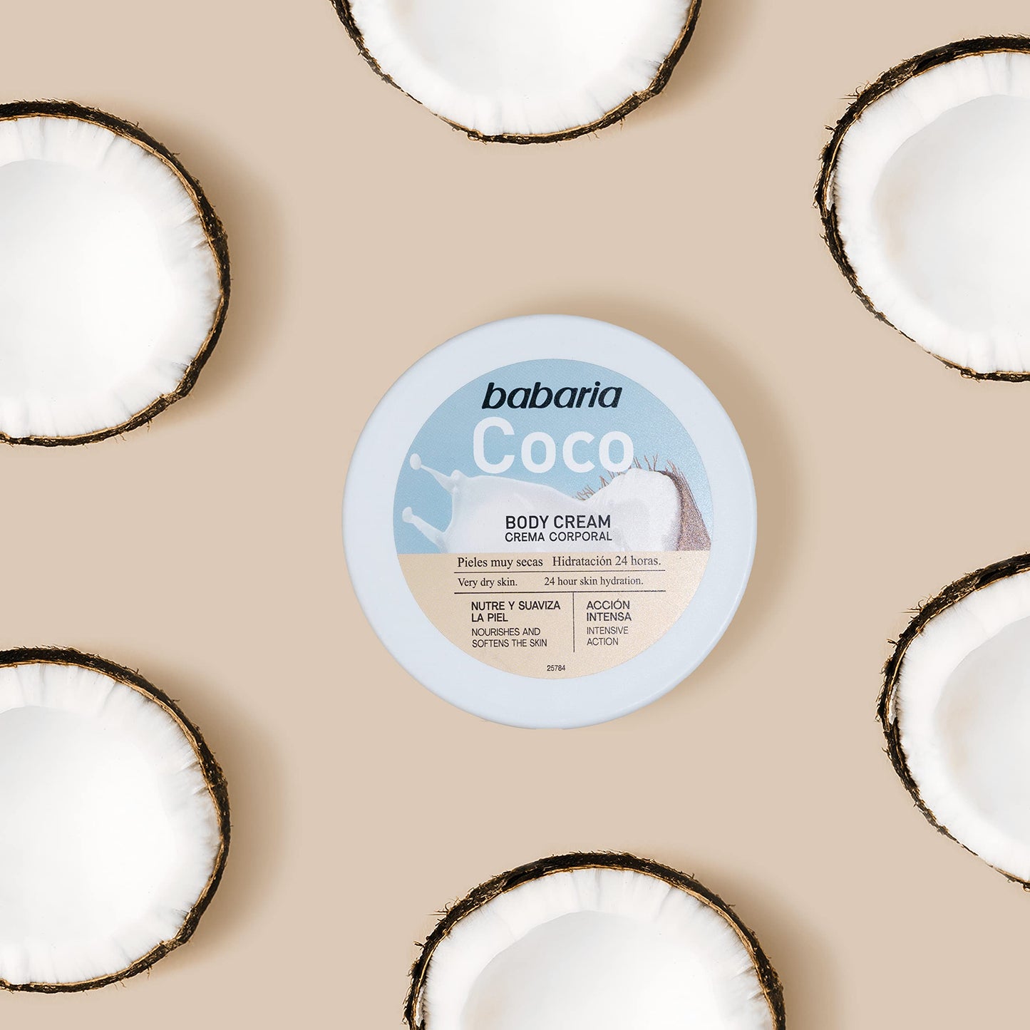 Babaria Creme Hidratante Corporal de Coco 400ml (Pack de 2)