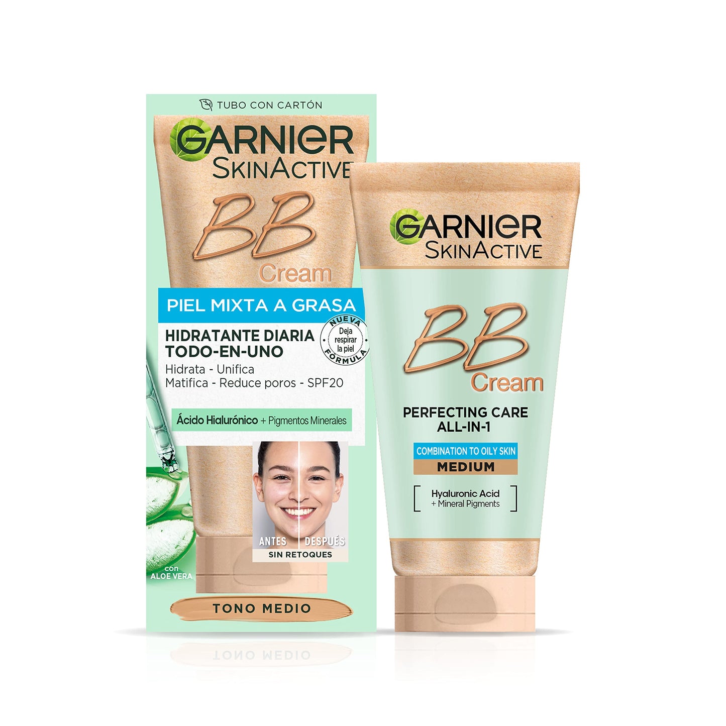 GARNIER Skin Active - BB Cream, Tom claro - 50 ml