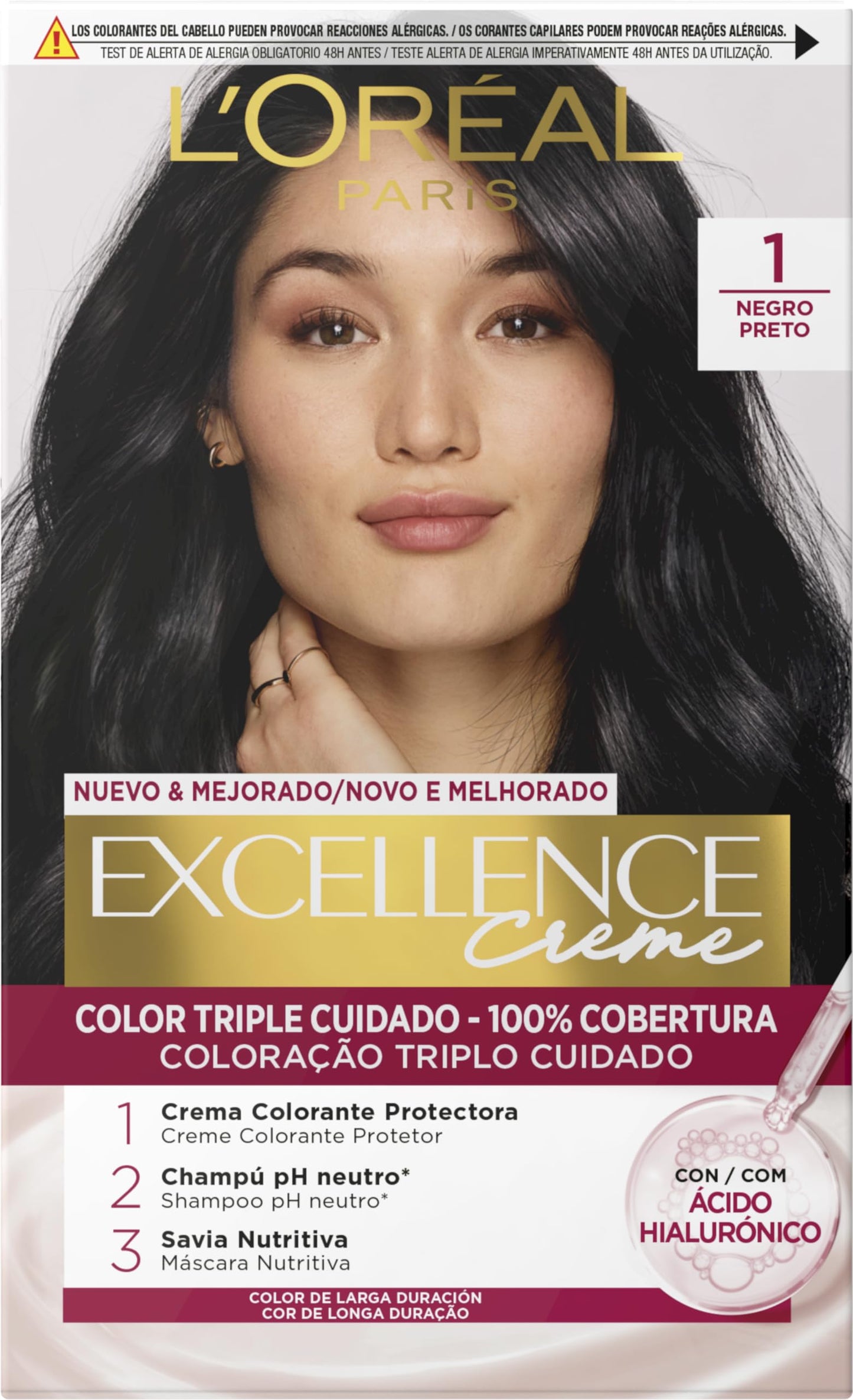 Tinta Permanente Excellence L'OREAL Paris - 100% Cobertura
