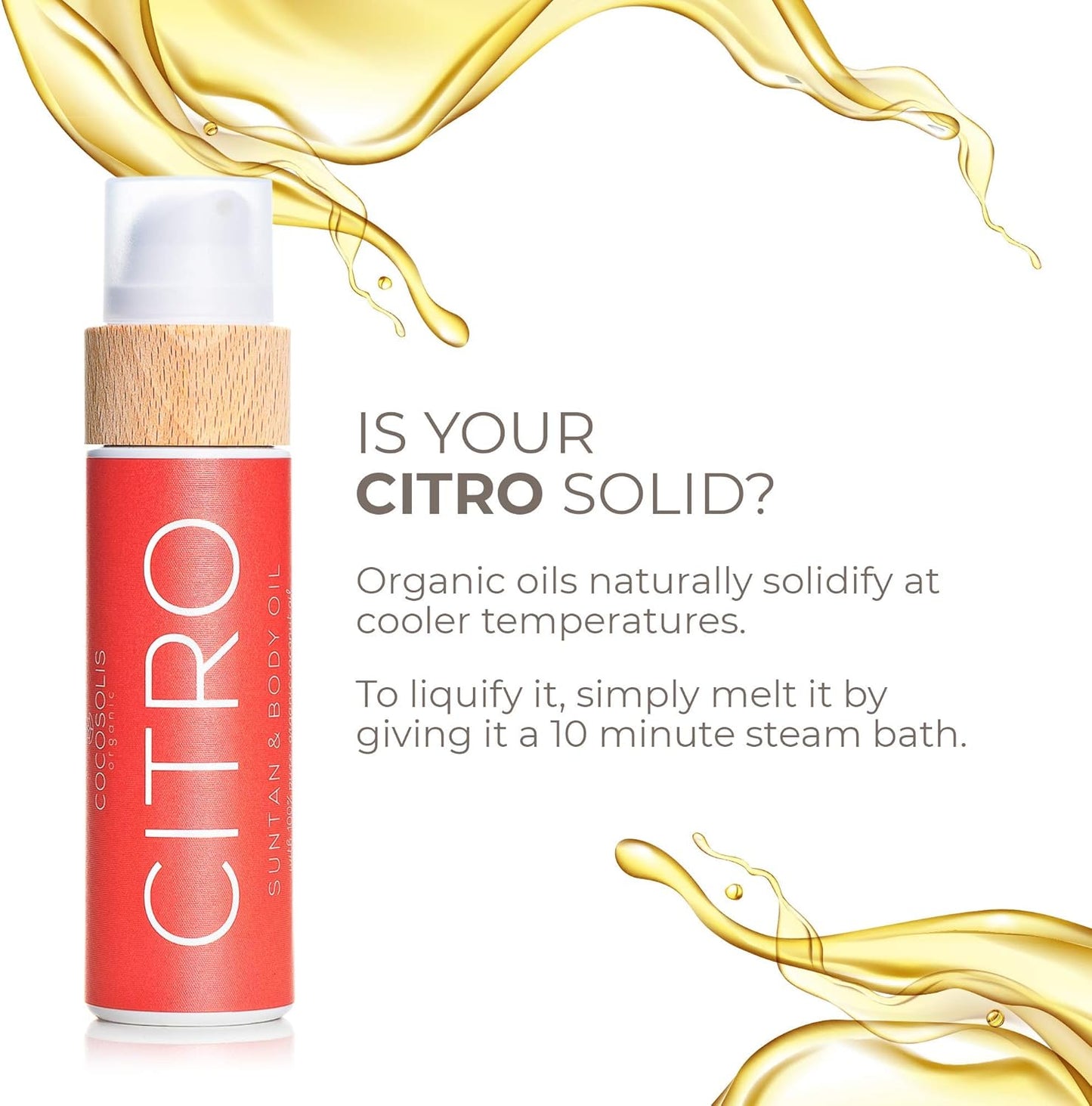 COCOSOLIS CITRO - Loção bronzeadora e hidratante corporal – Aroma cítrico  - 110 ml