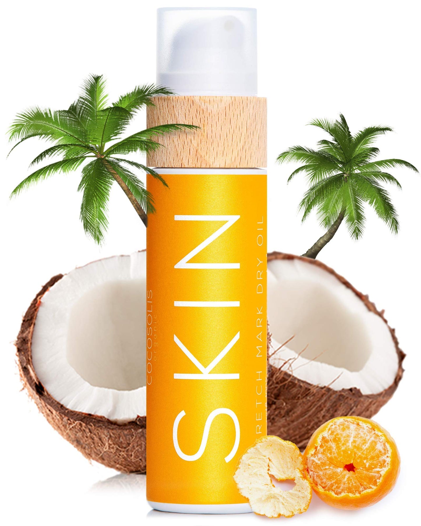 COCOSOLIS Bio Oil Antiestrias com óleo de amêndoas e tangerina