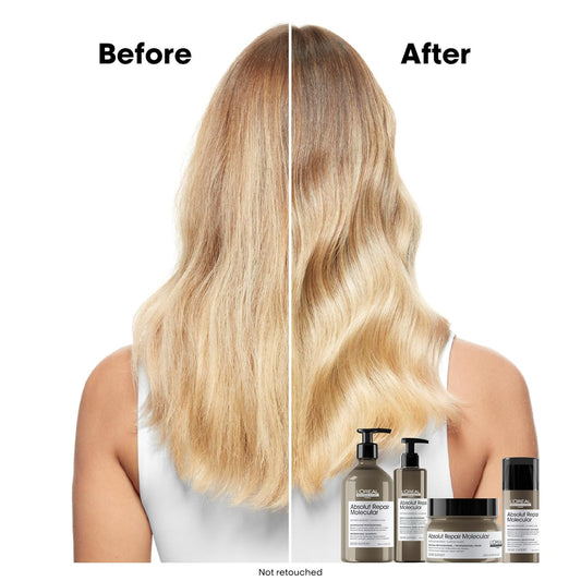 L'Oréal Professionnel, Máscara Concentrada Profissional Repara Danos e Fortalece os Cabelos em Nível Molecular para Cabelos Danificados e Secos, Fórmula Patenteada, Absolut Molecular Repair 250ml