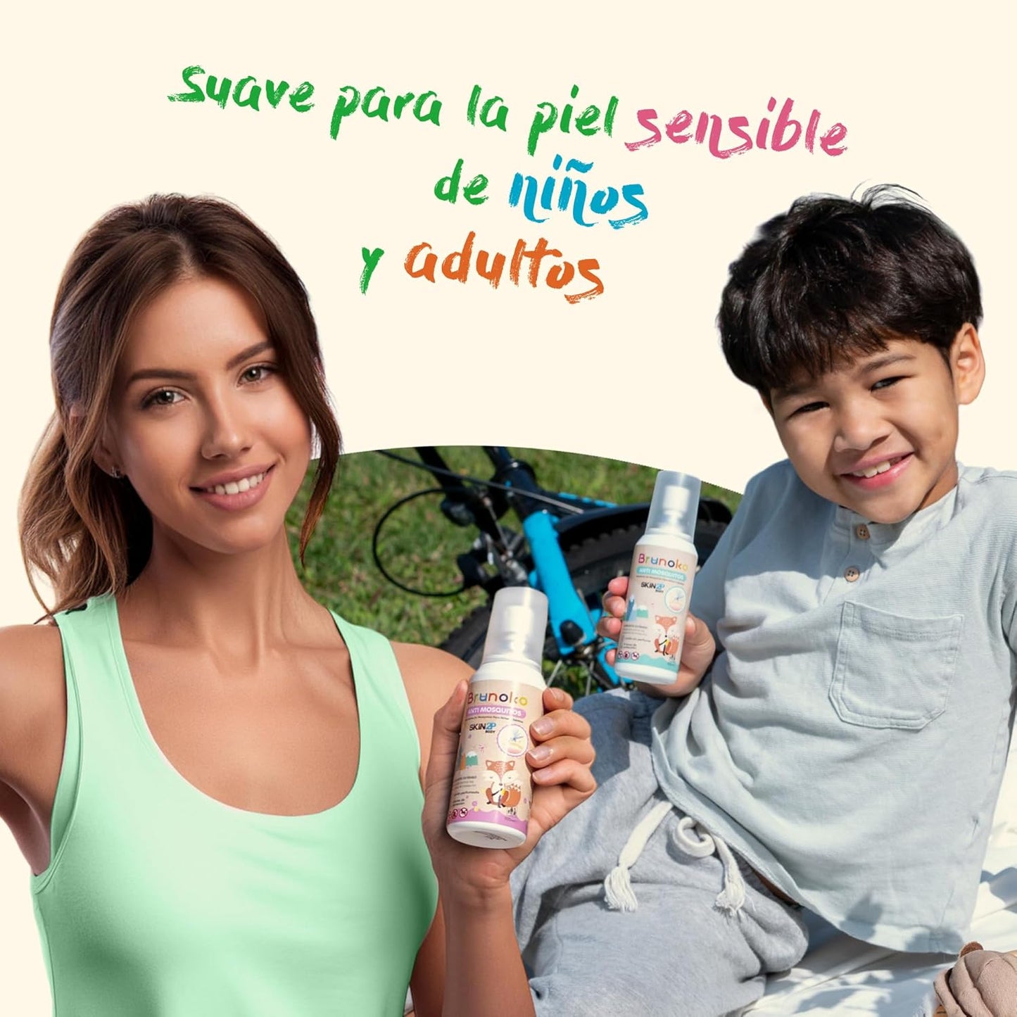 Loção Anti-Mosquito para Bebês Anti-Mosquito e Anti-Percevejos – Brunoko & PSA Skin 2P