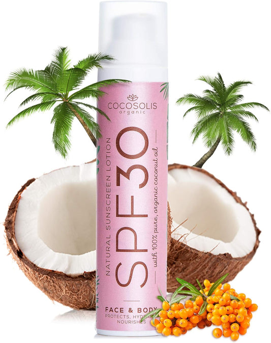COCOSOLIS Creme Solar 30 SPF - Creme hidratante e protetor solar com óleo de Amora - 100 ml