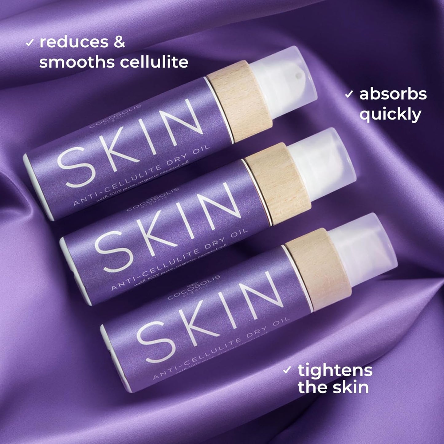 COCOSOLIS Óleo creme anticelulite - óleo bio e óleos essenciais para massagens 110ml