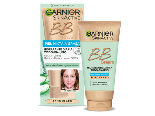 GARNIER Skin Active - BB Cream, Tom claro - 50 ml