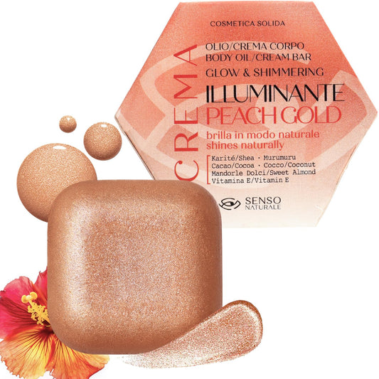 Óleo Corporal Iluminador Bronze Gold, Creme Corporal Hidratante com Brilho Bronzeado Cintilante