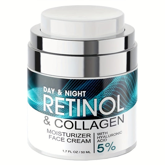 Hidratante retinol 50ml em embalagem moderna, ideal para uma pele jovem e radiante, com ácido hialurônico.