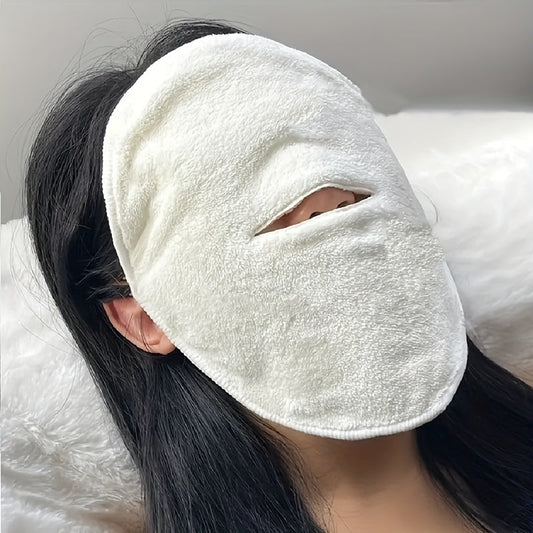Compressa facial bem estar em tecido macio, ideal para terapia quente e fria, proporcionando alívio e relaxamento.