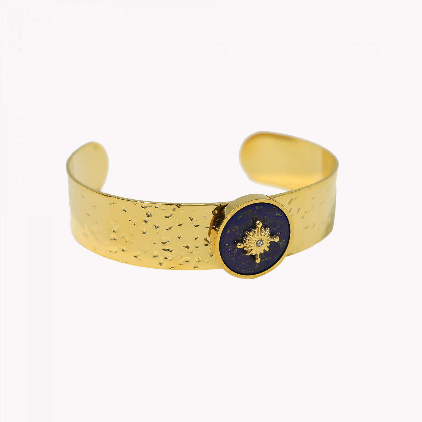 Pulseira rígida aço com textura sol
