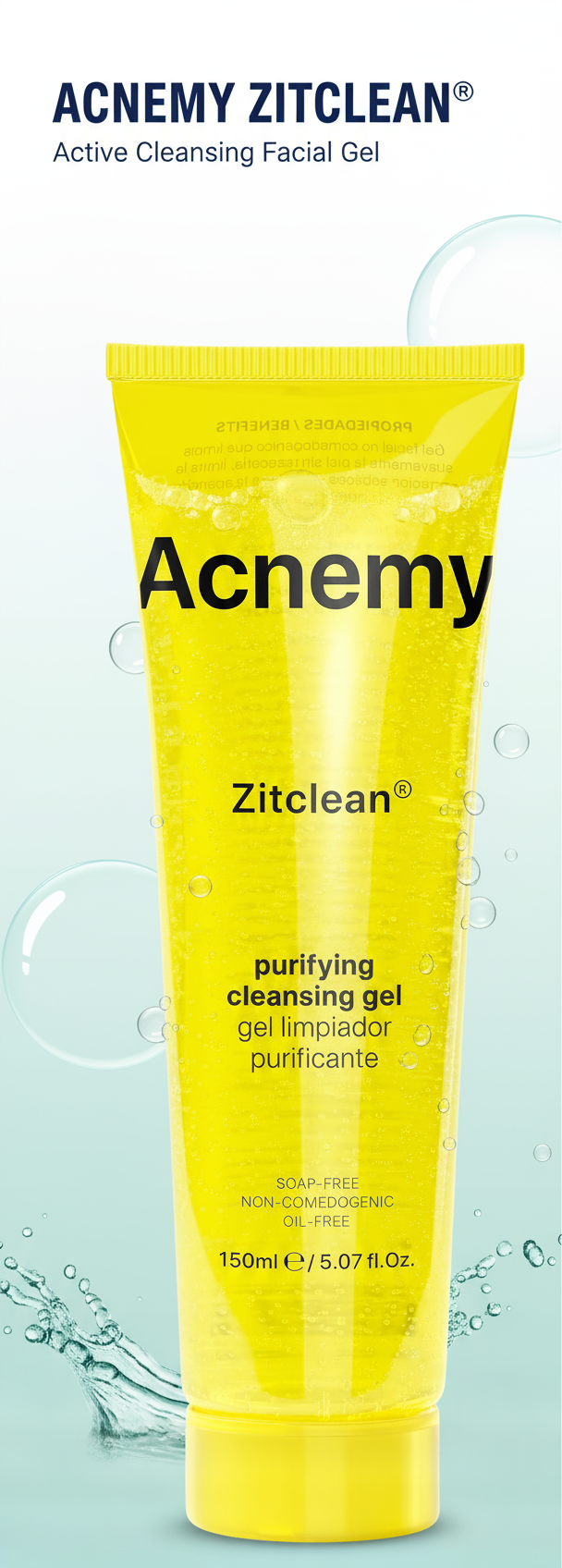 Banner ACNEMY ZITCLEAN® - Com produto real