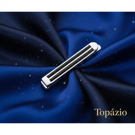 Banner Alfinete de Gravata Masculino Topázio - Azulão