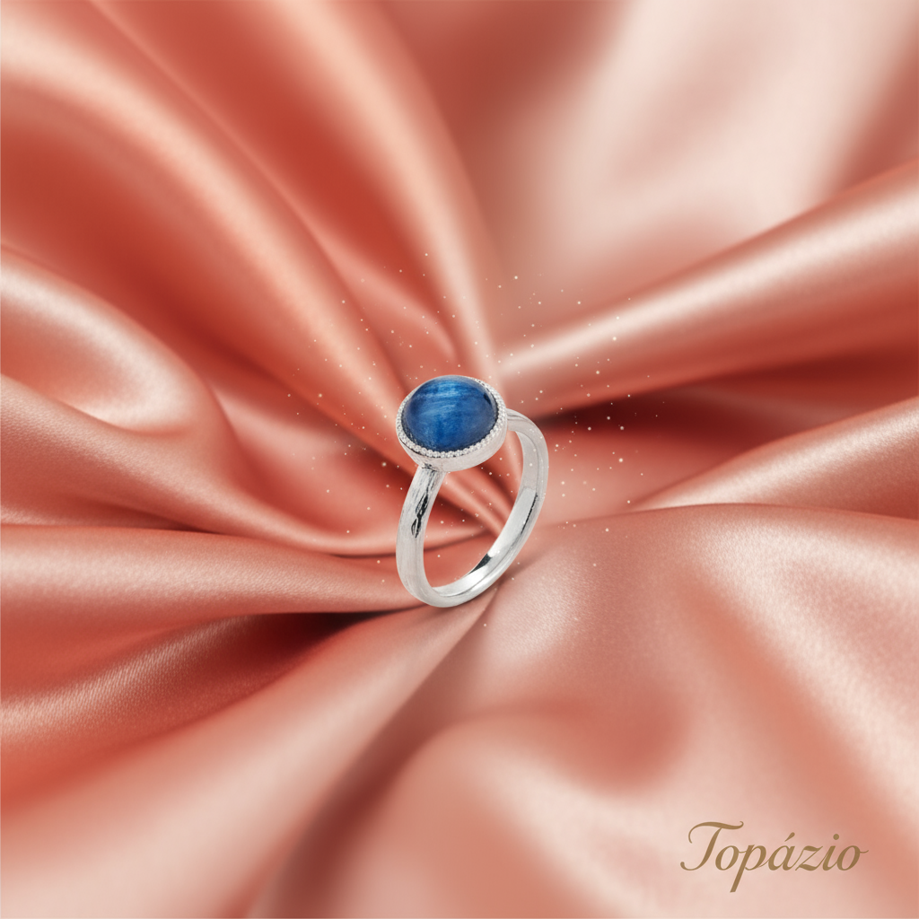 Banner Anel Blue Jeans Feminino Topázio