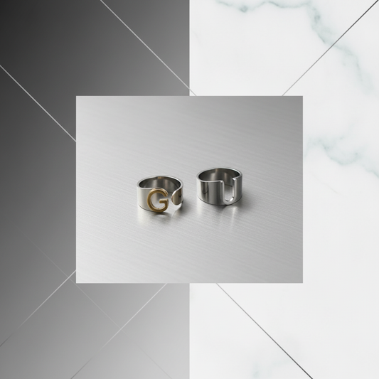 Banner Anel de Aço com Letra Inicial