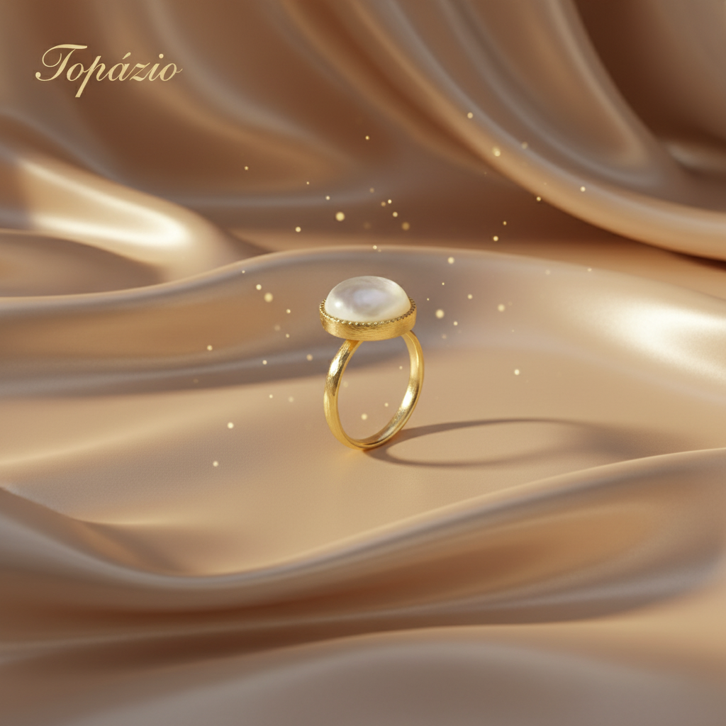 Banner Anel Madrepérola Dourado Topázio