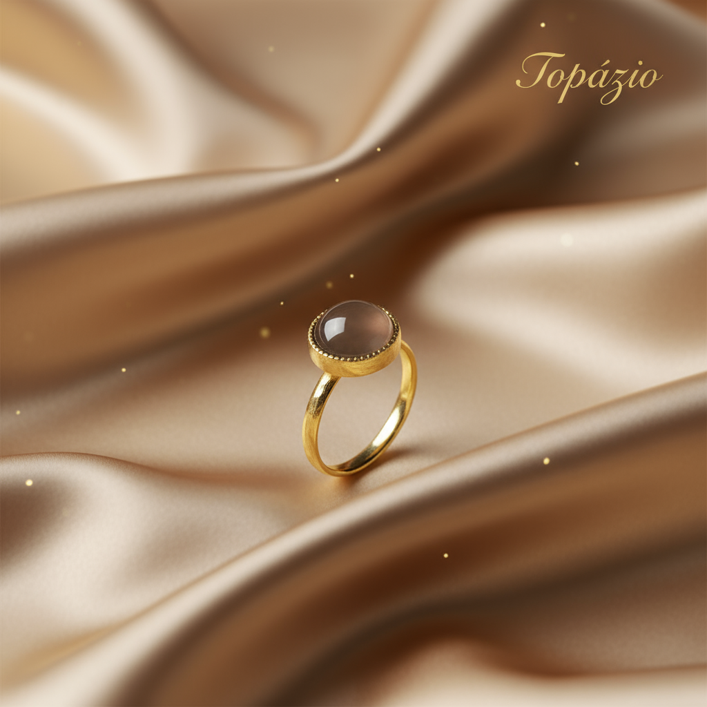 Banner Anel Toupe Dourado Topázio