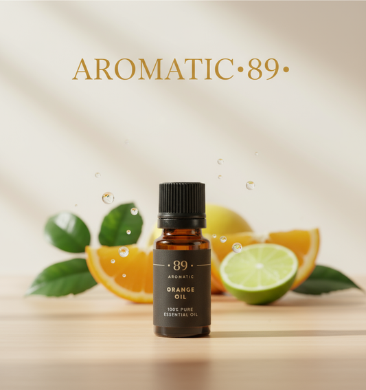 Banner AROMATIC•89• 100% Óleos Essenciais Puros