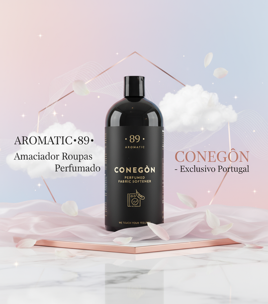 Banner AROMATIC•89• Amaciador Roupas Perfumado CONEGÓN - Exclusivo Portugal