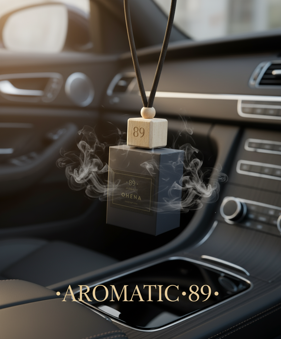 Banner AROMATIC•89• Ambientador Suspenso para Carro - Frasco