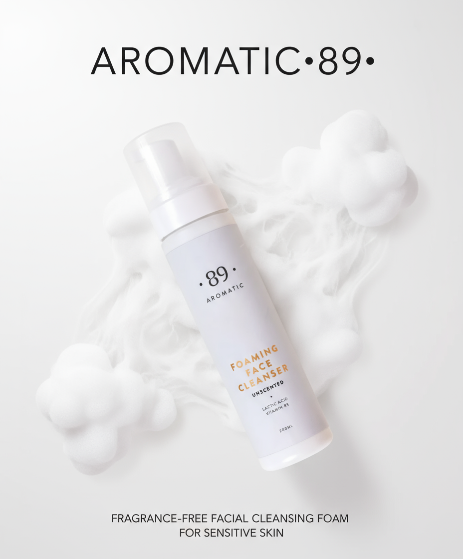Banner AROMATIC•89• Espuma de Limpeza Facial Sem Perfume