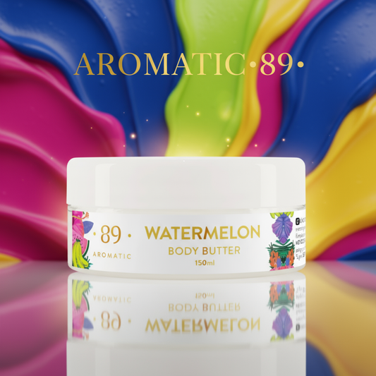 Banner AROMATIC•89• Manteiga Corporal Coleção Colorida