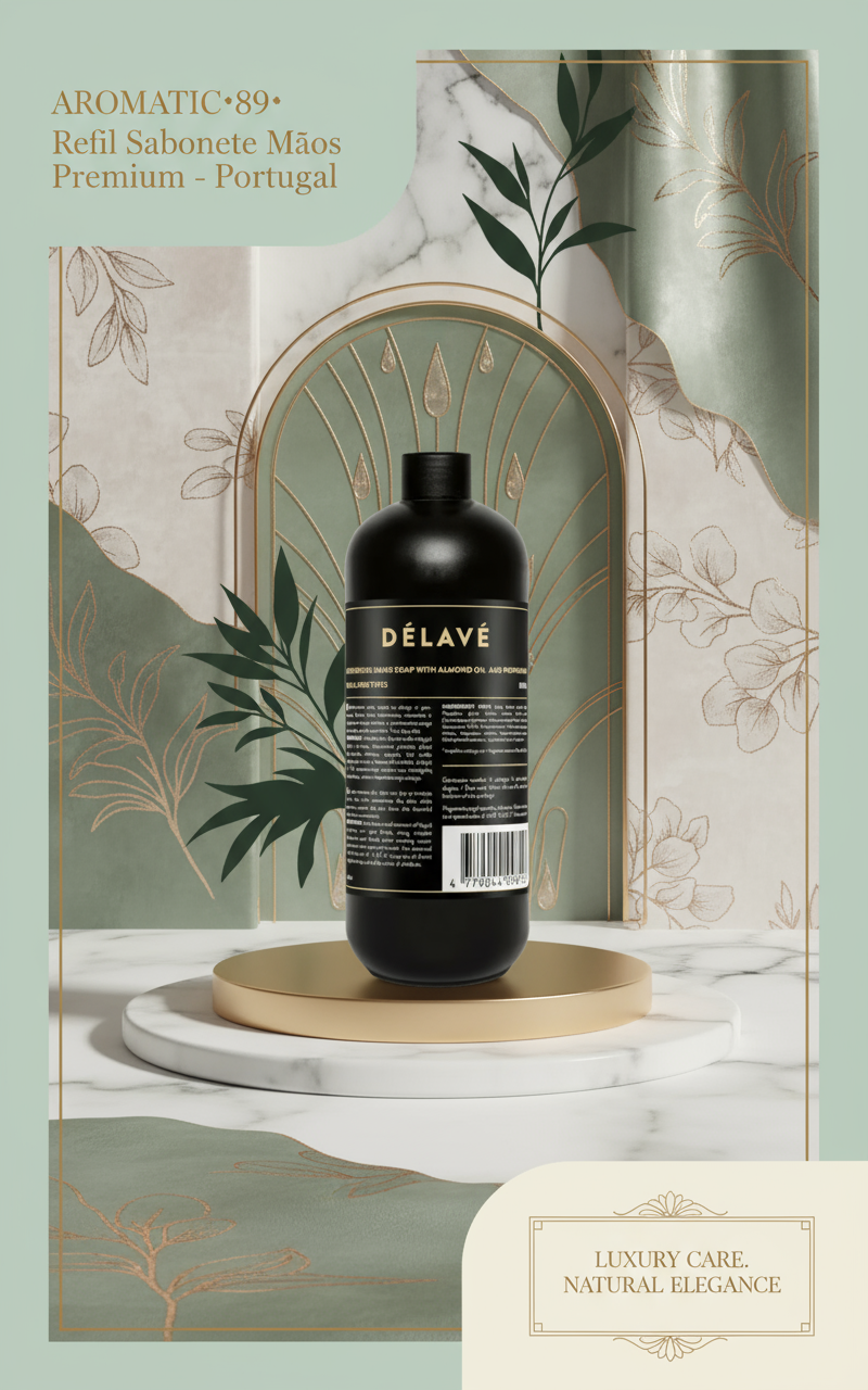 Banner AROMATIC•89• Refil Sabonete Mãos Premium - Exclusivo Portugal